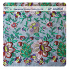 Eco - floral amigável da tela do laço do algodão bordado com largura de 120cm