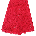 F50264 51-52&amp;quot customizável; o vestido do poliéster que faz a guipura bordou a tela do laço para a venda