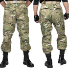 Cor personalizada da carga da camuflagem do PC calças militares para homens