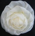 corpete chiffon artificial da flor 3D artificial com o pino para o vestuário do casamento