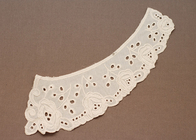 Crochê personalizados feitos à mão branca algodão Peter Pan Lace colarinho Motif para vestidos