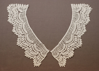Ilhó branco 100 algodão Peter Pan Crochet Lace colarinho Motif para Apparels chapéus