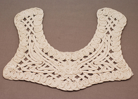 Roupa bordados irritar Marfim 100 algodão Crochet Lace colarinho decotes