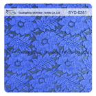 Tela amarrado do laço do azul de índigo do lançamento do verão, tela floral nupcial do laço