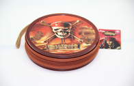 Piratas redondos da caixa do CD da lata do metal do zíper reciclável das Caraíbas