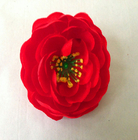 Cabeça de flor real de seda de Rosa de chá do diâmetro 10cm do toque do falso artificial