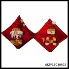 do Natal conservado em estoque do quadrado vermelho de 33*33cm o luxuoso decorativo amortece coxins de Santa do descanso do luxuoso