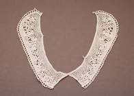 Rendas artesanais branco 100 algodão Peter Pan Crochet gola Motif para vestidos