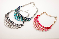 Coloridas bijuterias artesanais colares, Handmade de pescoço de Cahins (JNL0003)