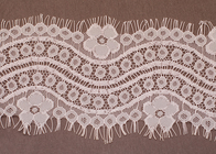 Mulheres flor Marfim onda Crochet Eyelash Lace Trim para tecido