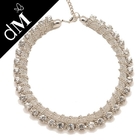 A colar do grânulo de Diy projeta a jóia de traje handcrafted cristal de rocha das colares (JNL0131)