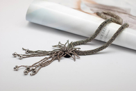 grânulos de costura fringe colar colar de jóias, colares longos Handcrafted (NL-987)