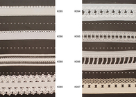 Impresso tecido tecido sintético com fio elástico Lace Ribbon Garment banda