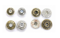 Metal feito-à-medida botões instantâneos laváveis para a forma redonda da roupa