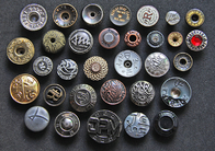 Metal feito-à-medida botões instantâneos laváveis para a forma redonda da roupa