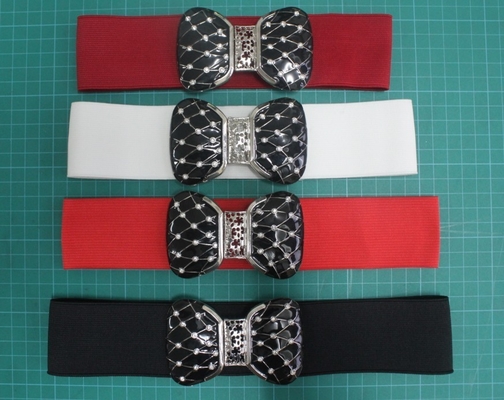Correias elásticas feitas sob encomenda de pano do webbing da cor 5cm para mulheres/correia das senhoras, chapeando a curvatura