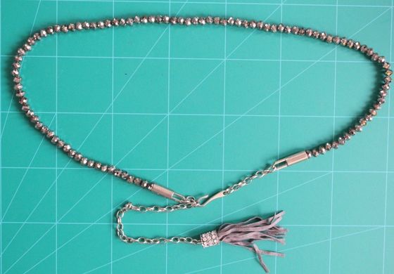 Níquel grânulos de correias de pano da corrente 1cm da cintura para o ouro das mulheres com material do metal do ABS