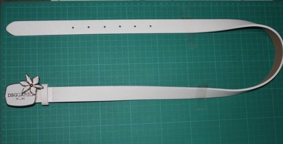 Correias especiais de pano da curvatura para mulheres, correia do plutônio do branco de 3.5cm