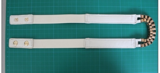 Corrente do ouro e correias elásticas de pano do webbing para mulheres, correia do plutônio