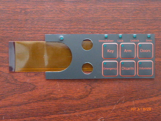 Interruptor de membrana personalizado 0.05mm - 1.0mm do teclado da tela de toque da tecla