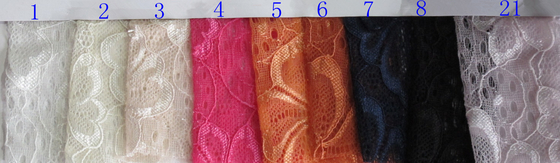 Tela elástica do laço do Spandex novo da forma para o vestido de casamento, roupa interior CY-DN0006