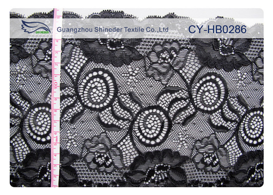 Tela elástica do laço do jacquard do projeto do conforto para OEM CY-HB0286 da roupa interior