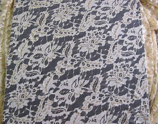 Tela elástica do laço do bordado da Multi-cor