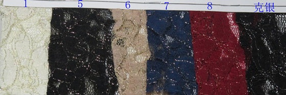 Azul metálico Eco-Amigável da tela do laço, tela de nylon CY-LW0791 do laço do algodão