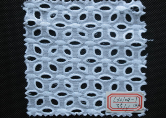 Guarnição bordada do laço do ilhó para o vestido de casamento, Eco Stretchable CY-CX0104-1 amigável