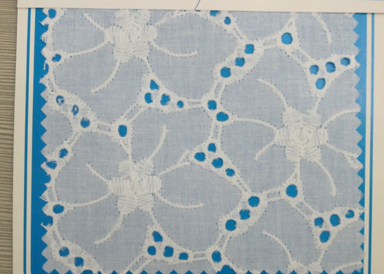 Guarnição larga do laço do estiramento do ilhó solúvel em água com teste padrão de flor para o roupa interior CY-CX0112