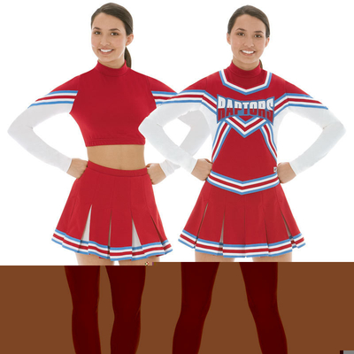 Da juventude metálica dos cristais de rocha da equipe do elogio fato Cheerleading com curvas