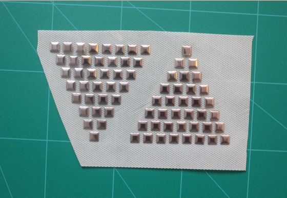 Transferência de alumínio do reparo quente simples, transferências térmicas triangulares do cristal de rocha do teste padrão