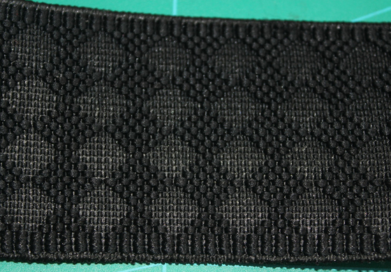 Teste padrão elástico do rombo do Webbing do carvão do nylon/Spandex para bolsas