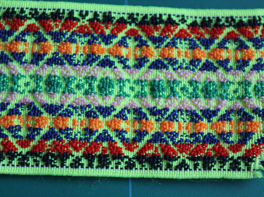 Nylon/Spandex elásticos tecidos bagagem de Colorized da fluorescência do Webbing