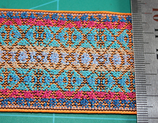 Nylon/Spandex elásticos tecidos Colorized extravagantes do Webbing 5cm para o vestuário