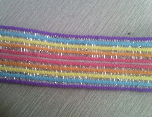 Webbing elástico multicolorido