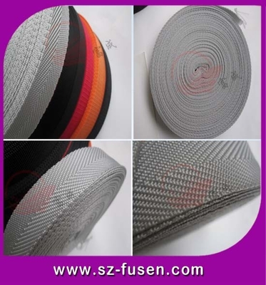 Webbing tecido colorido da correia do nylon de 100% para a trouxa/correia/esportes