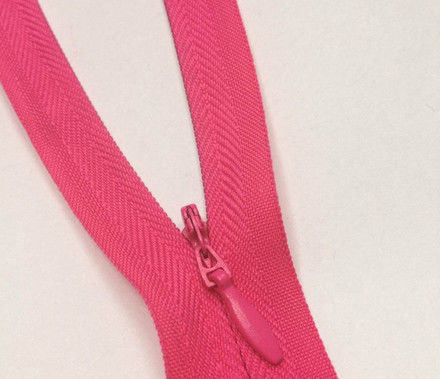 Eco-Amigável cor-de-rosa de nylon do GV dos dentes invisíveis #3 do zíper da roupa