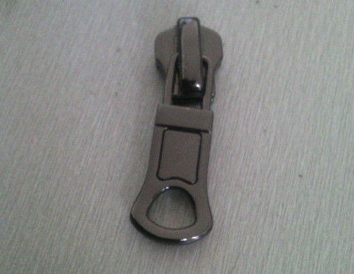 Trações do zíper do chapeamento do Gunmetal