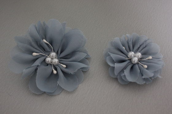Corpete cor-de-rosa artificial chiffon da flor