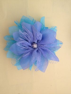 O corpete azul da flor, corpetes da flor da tela para crianças veste-se