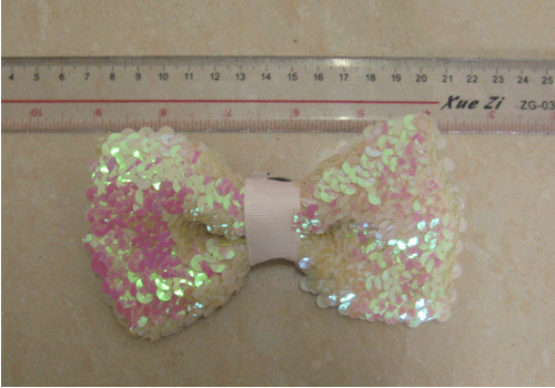 Corpete da flor artificial da fita 14cm da lantejoula do comprimento de 14cm para o nó