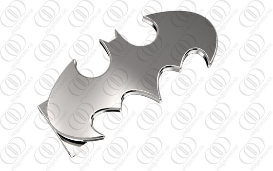 Brilhante de aço inoxidável de prata do espelho da fivela de cinto de Batman lustrado