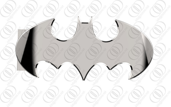Brilhante de aço inoxidável de prata do espelho da fivela de cinto de Batman lustrado