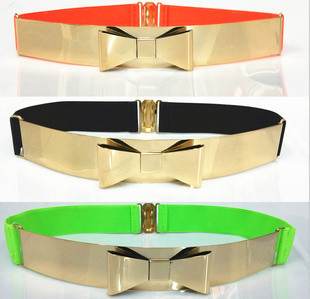 Dilua as correias elásticas de pano do webbing de 2cm - de 4cm para o bownot do metal das mulheres