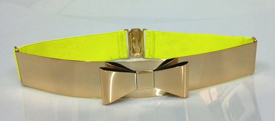 Dilua as correias elásticas de pano do webbing de 2cm - de 4cm para o bownot do metal das mulheres