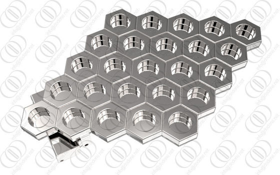 Fivela de cinto de aço inoxidável da substituição à moda com multi acentos da cor