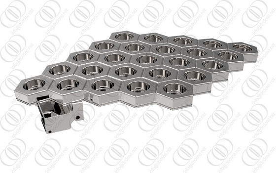 Fivela de cinto de aço inoxidável da substituição à moda com multi acentos da cor