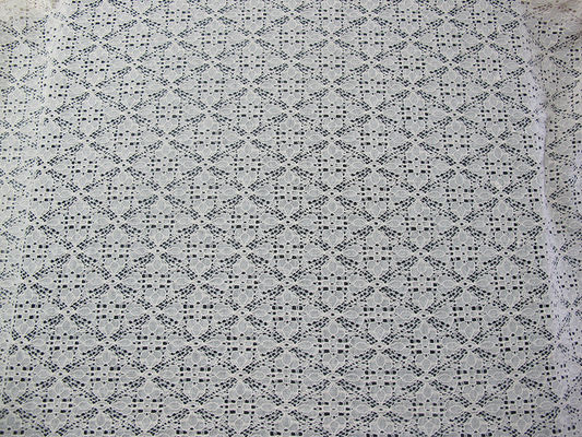 Tela de nylon para o fato, tela do laço do algodão Stretchable de malha do laço