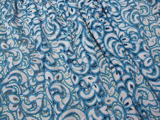 Tingidura livre amigável do AZO de Eco da tela de nylon colorida do laço do algodão da flor